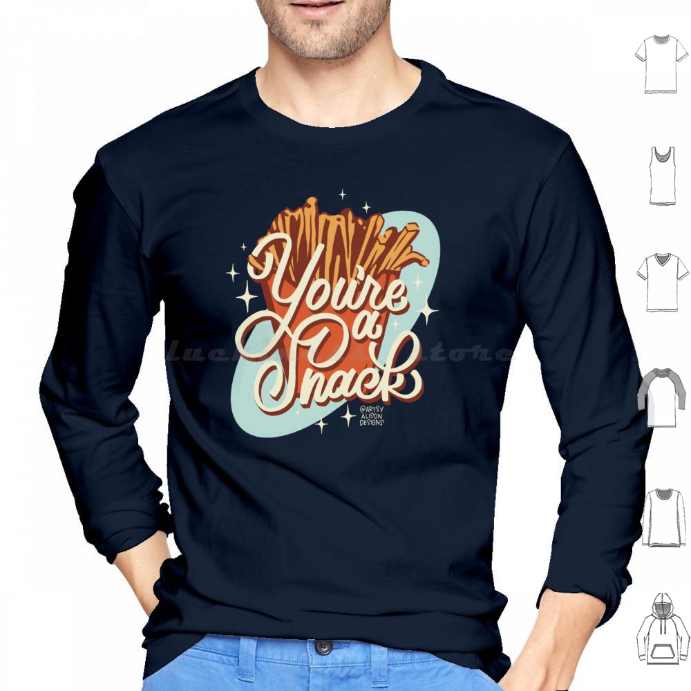 Food Snacks Drawing - Eres una merienda Sudadera con capucha