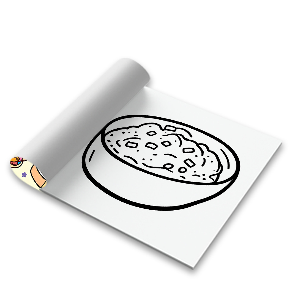 Food Snacks Drawing - Libro de Colorear Divertido con Diseños