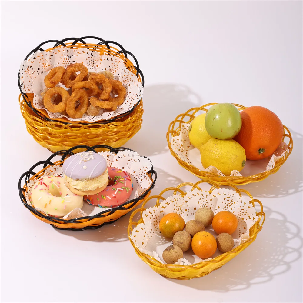 Cesta de mimbre de imitación p - Food Snacks Indian reseña y precio