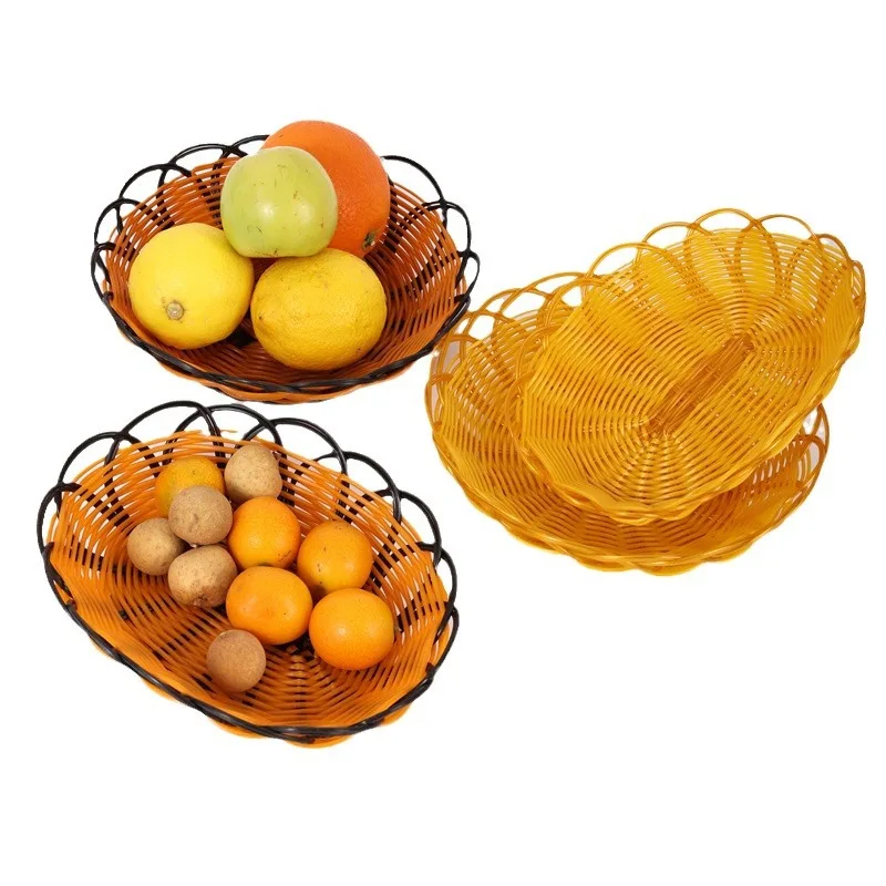 Cesta de mimbre de imitación p - Food Snacks Indian reseña y precio