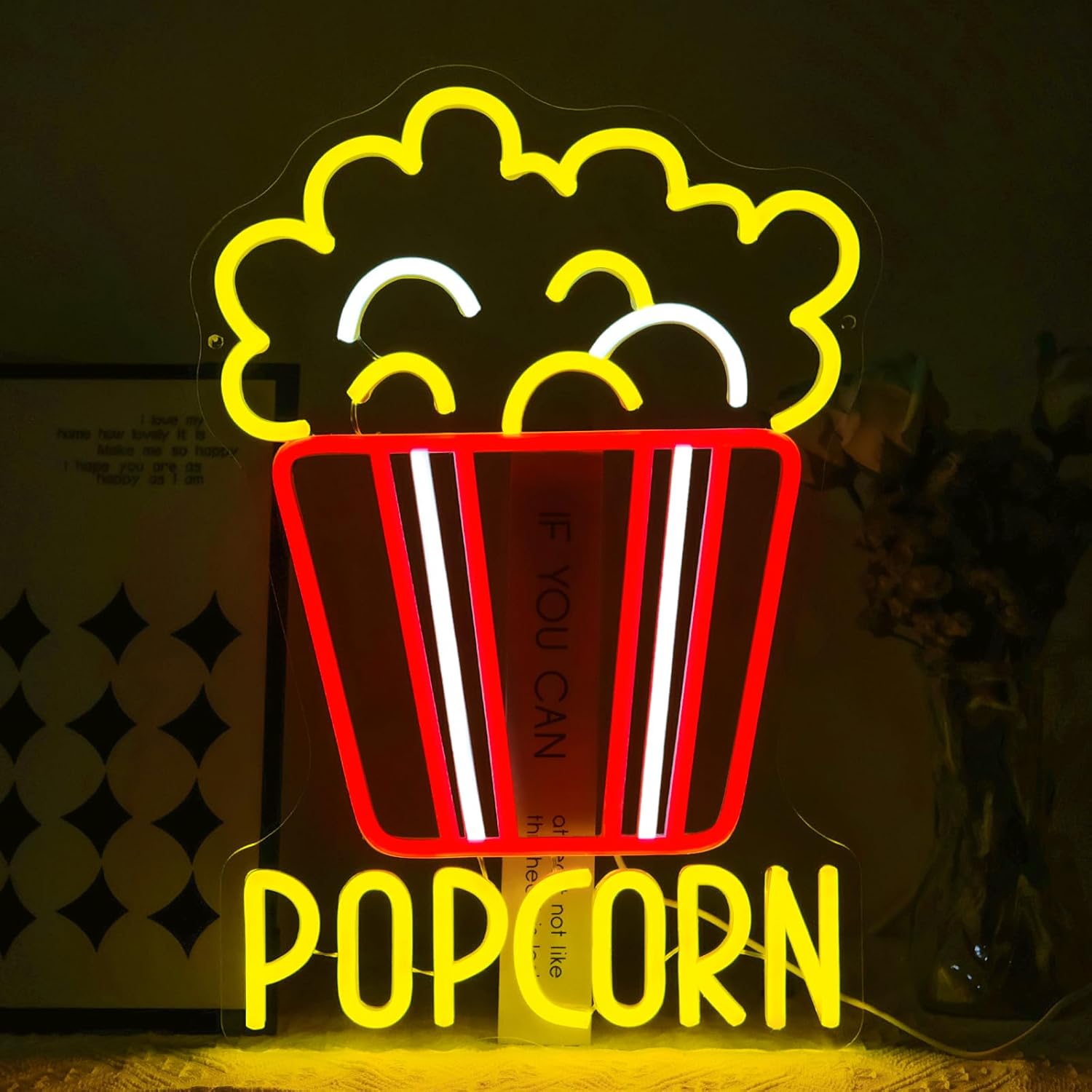 Letrero de Neón LED Regulable  - Snacks Food Video reseña y precio