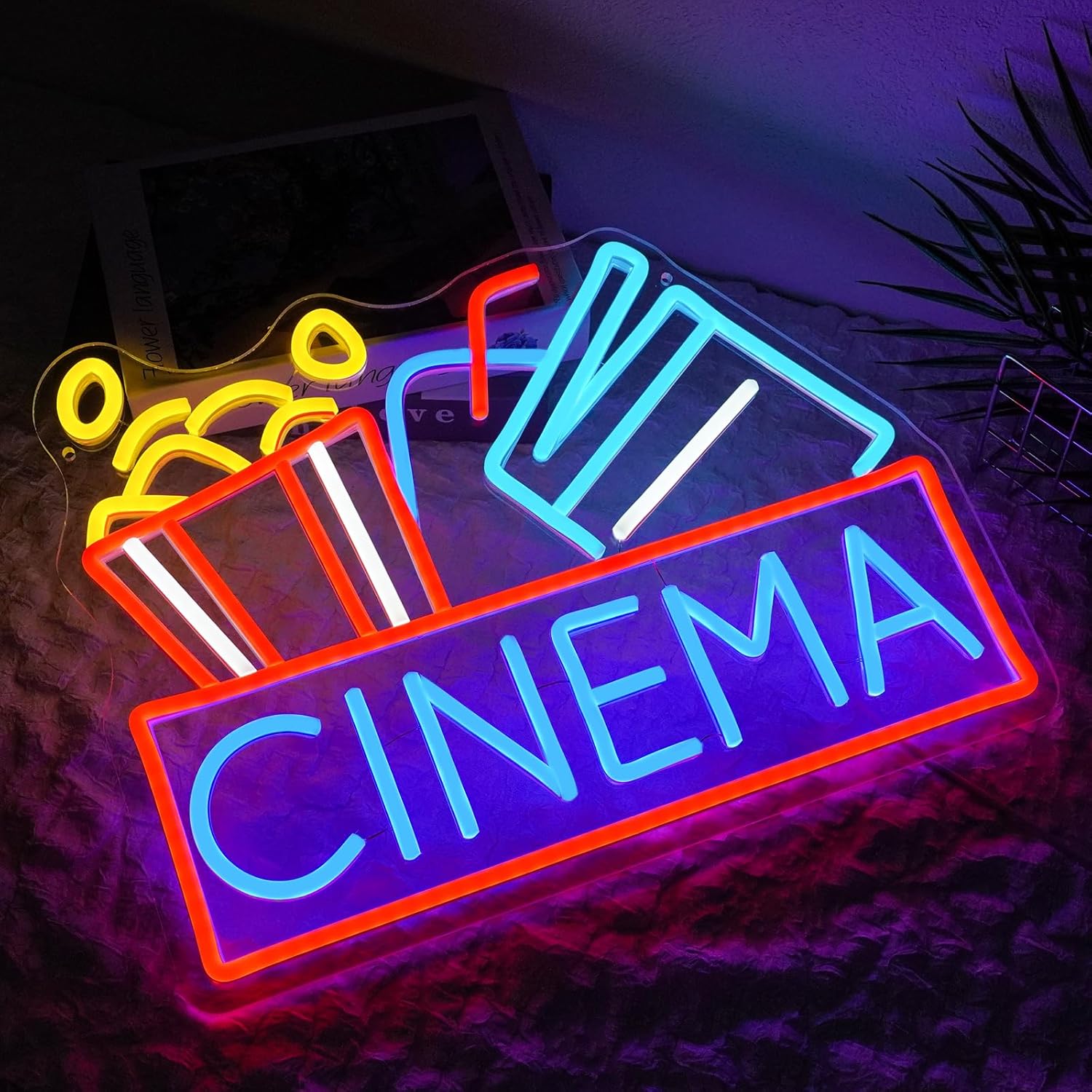 Letrero de Neón LED Regulable  - Snacks Food Video reseña y precio